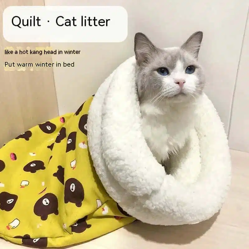 Cat Sleeping Bag – Soft, Cozy & Durable Pet Bed for Cats