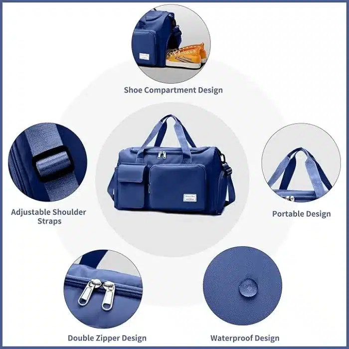 Fashionable Large Capacity Travel & Gym Bag for Men & Women