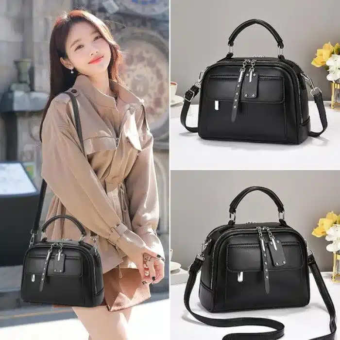 High End Ladies Multi-Layer Large Capacity PU Leather Handbag