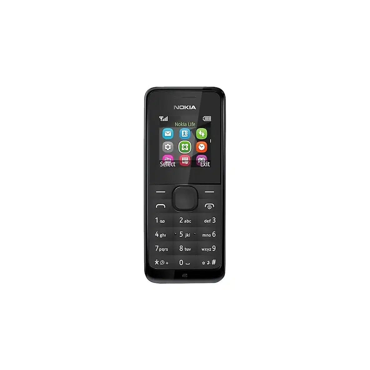 Nokia 105 Single SIM Refurbished Original Button Phone with Flashlight