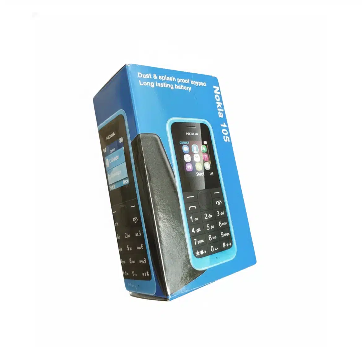 Nokia 105 Single SIM Refurbished Original Button Phone with Flashlight