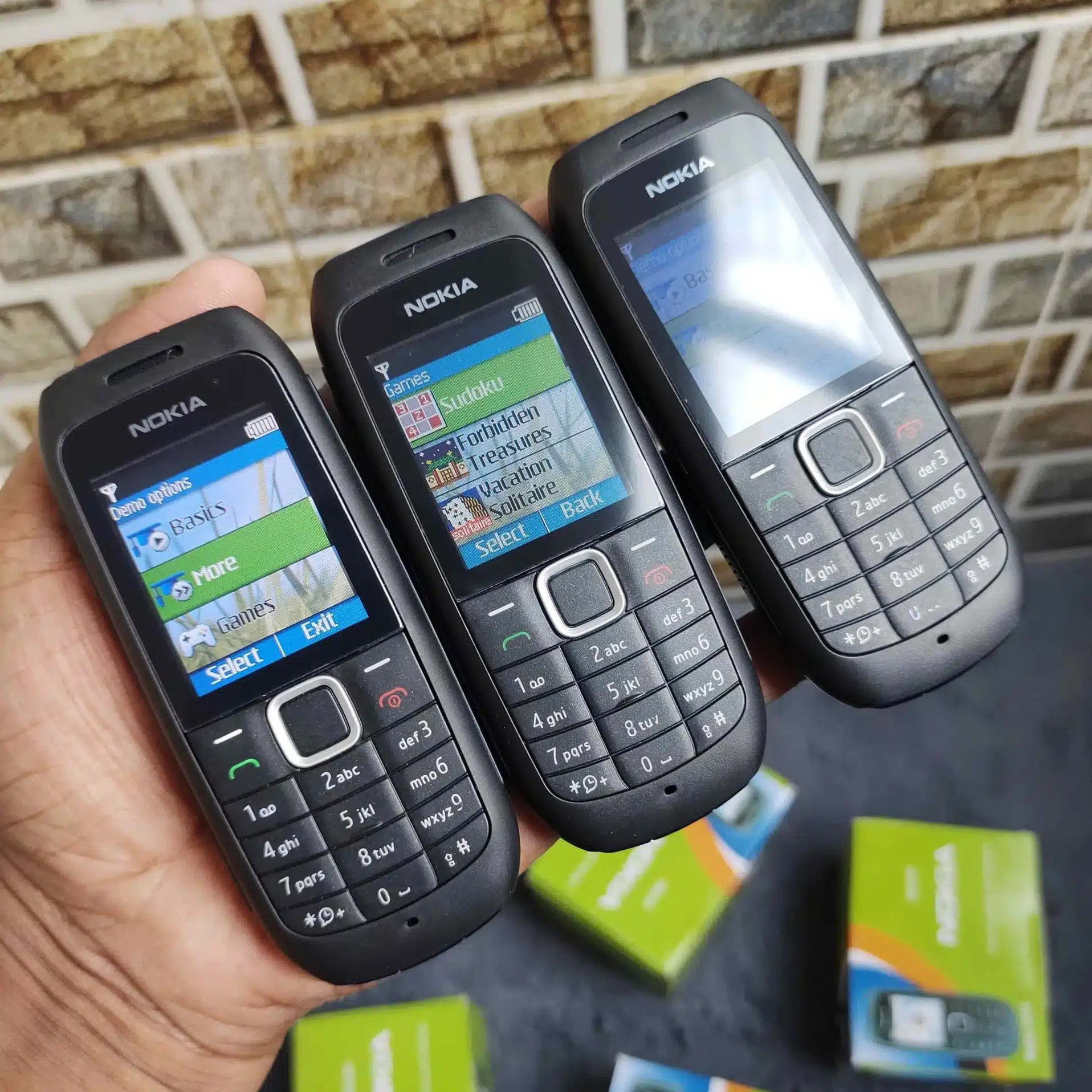 Nokia 1616 Single Sim Refurbished Original Feature Phone Flash Light