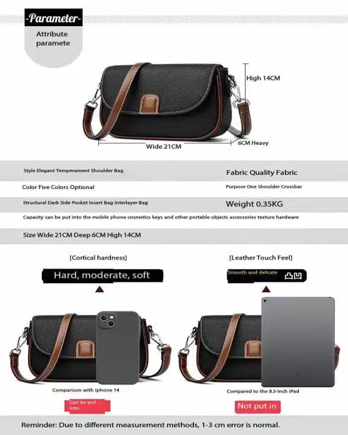 PU Leather Handbags for Women Fashion Shoulder Bag