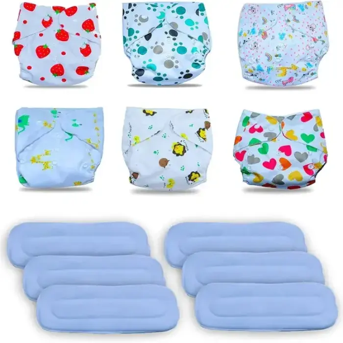 Premium Reusable Baby Cloth Diaper Waterproof & Soft