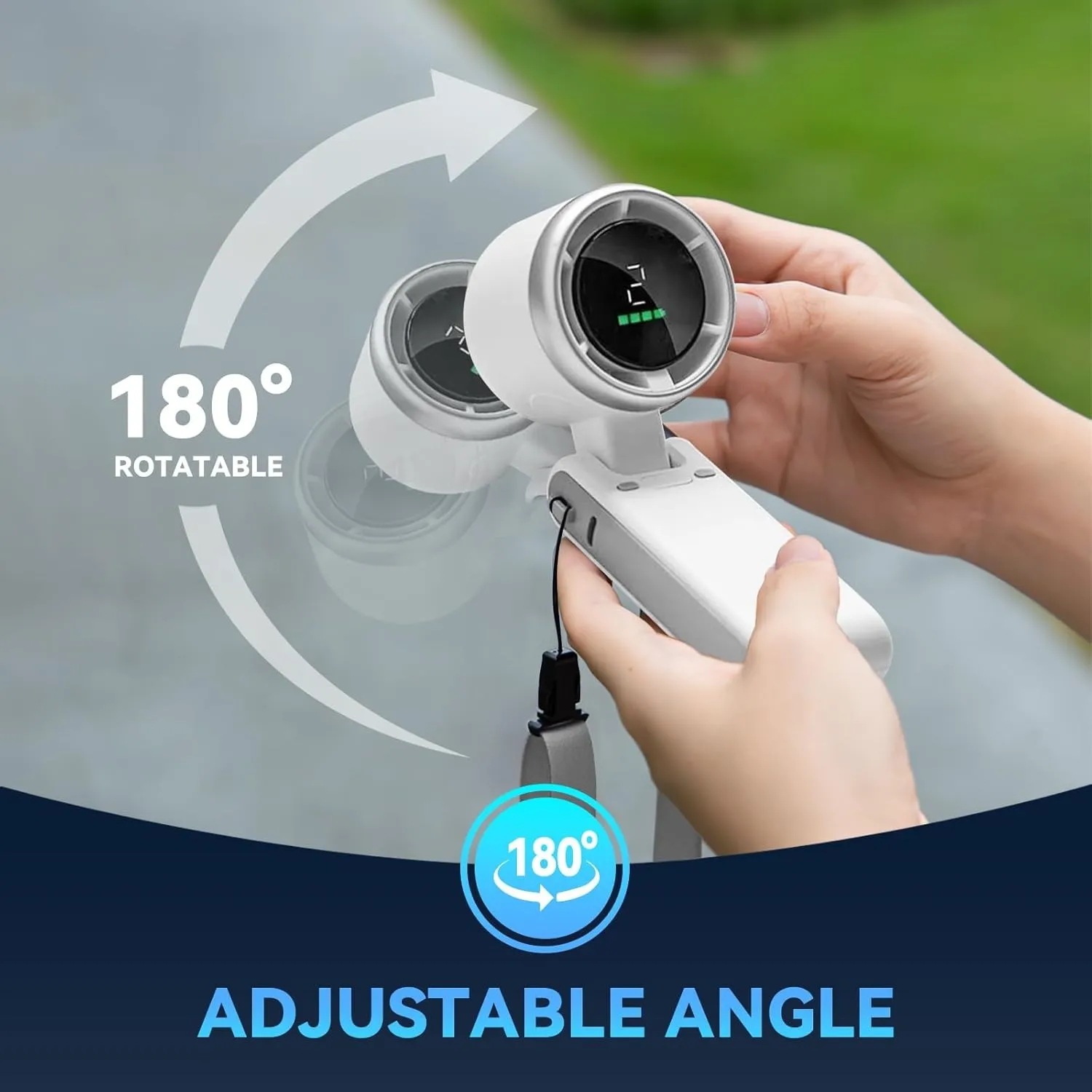 Powerful Mini Turbo Fan 1800mAh Rechargeable